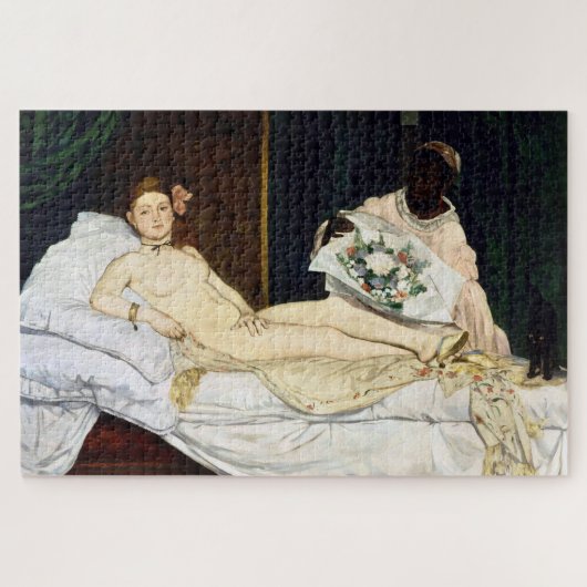 Olympia, Edouard Manet Legpuzzel (Horizontaal)