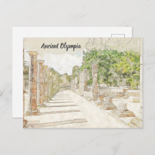 Olympia, Elis, Griekenland Briefkaart (Voorkant / Achterkant)