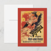 Olympia Nightclub Girl Crashing Cymbals Briefkaart (Voorkant / Achterkant)