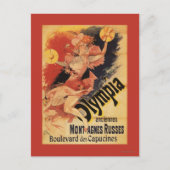 Olympia Nightclub Girl Crashing Cymbals Briefkaart (Voorkant)