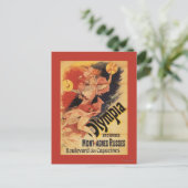 Olympia Nightclub Girl Crashing Cymbals Briefkaart (Staand voorkant)