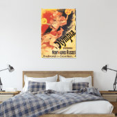 Olympia Nightclub Girl Crashing Cymbals Canvas Afdruk (Insitu (Slaapkamer))