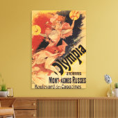 Olympia Nightclub Girl Crashing Cymbals Canvas Afdruk (Insitu (Woonkamer))
