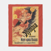 Olympia Nightclub Girl Crashing Cymbals Fleece Deken (Voorkant)