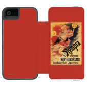 Olympia Nightclub Girl Crashing Cymbals Incipio iPhone Portemonnee Hoesje (Agenda Open)