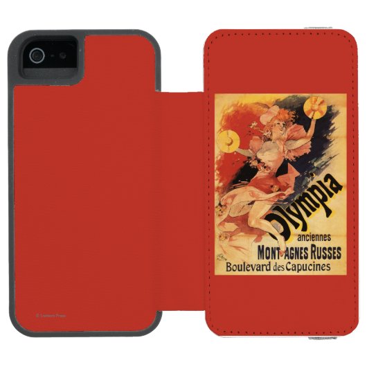 Olympia Nightclub Girl Crashing Cymbals Incipio iPhone Portemonnee Hoesje (Agenda Open)