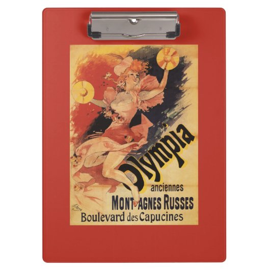 Olympia Nightclub Girl Crashing Cymbals Klembord (Voorkant)