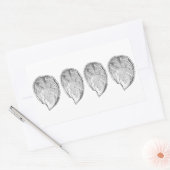 Olympia Oysters Illustratie Rechthoekige Sticker (Envelop)