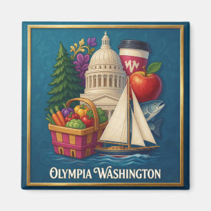 Olympia Pacific Northwest Reizen Magneet