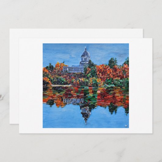 Olympia Reflecties Mozaïek Feestdagenkaart (Voorkant / Achterkant)