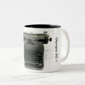 Olympia SG-1 typwriter Tweekleurige Koffiemok (Voorkant rechts)
