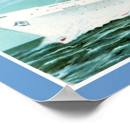 "Olympia" van de Griekse lijn Poster (Hoek)