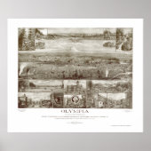 Olympia, WA Panoramic Map - 1903 Poster (Voorkant)