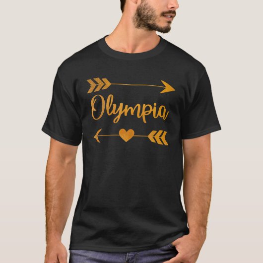 OLYMPIA WA WASHINGTON Funny City Home Roots USA Wo T-shirt (Voorkant)