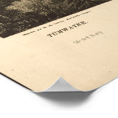 Olympia Washington 1870 Antiek Panorama Poster (Hoek)