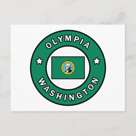 Olympia Washington Briefkaart (Voorkant)