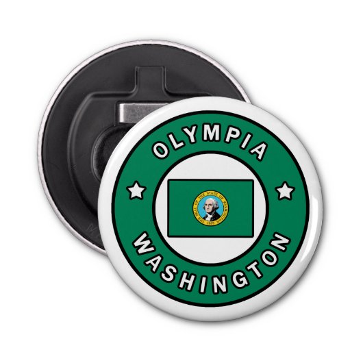Olympia Washington Button Flesopener (Voorkant)