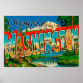Olympia, Washington - Grote Letter Scenes 2 Poster (Voorkant)
