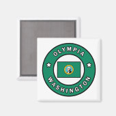 Olympia Washington Magneet (Voorkant / Achterkant)