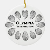 Olympia Washington Oysters Keramisch Ornament (Voorkant)