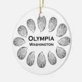 Olympia Washington Oysters Keramisch Ornament (Links)