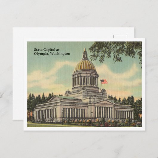  Olympia, Washington State Capitol Building Briefkaart (Voorkant / Achterkant)