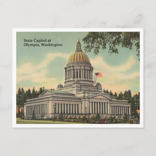  Olympia, Washington State Capitol Building Briefkaart (Voorkant)