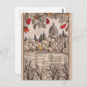 Olympia Washington State Capitol Building, Lake Briefkaart (Voorkant / Achterkant)