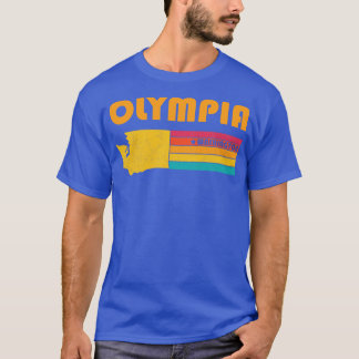 Olympia Washington Vintage Verdrietig Souvenir T-shirt