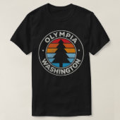Olympia Washington WA  Graphic Retro 70s T-shirt (Design voorkant)