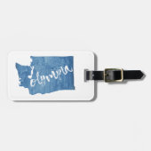 Olympia Washington Wood Grain Bagagelabel (Voorkant horizontaal)