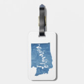 Olympia Washington Wood Grain Bagagelabel (Achterkant verticaal)