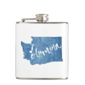 Olympia Washington Wood Grain Heupfles (Voorkant)