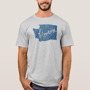 Olympia Washington Wood Grain T-shirt