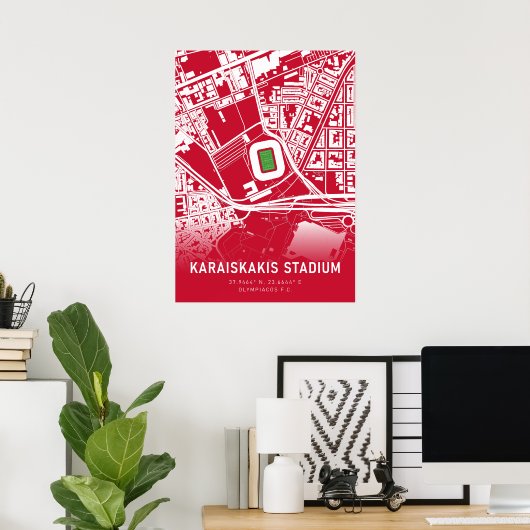 Olympiacos Stadion Poster (Thuiskantoor)