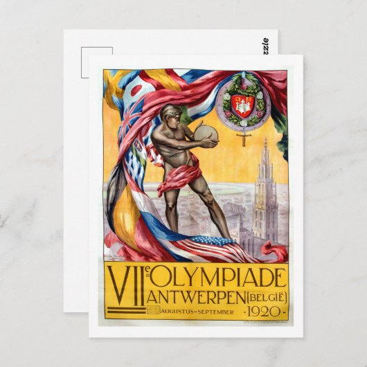 Olympiade Antwerpen Briefkaart (Voorkant / Achterkant)