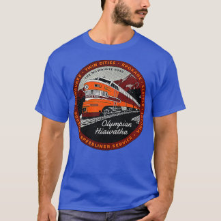 Olympian Hiawatha de Milwaukee Road Speedliner Ra T-shirt