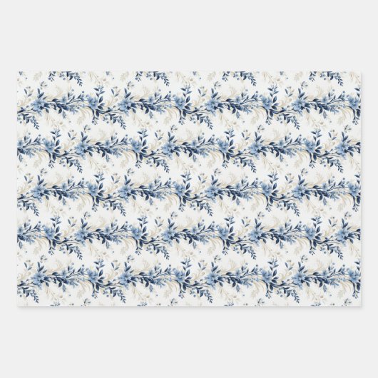 Olympian Olive Branches Boho 3D Design Inpakpapier Vel (Voorkant 2)