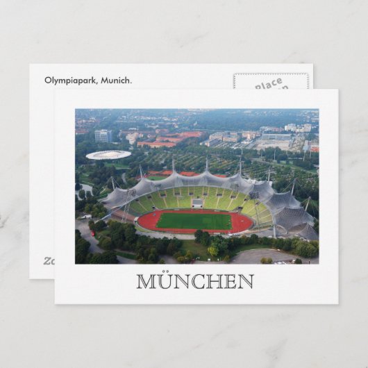 Olympiapark, Briefkaart München (Voorkant / Achterkant)