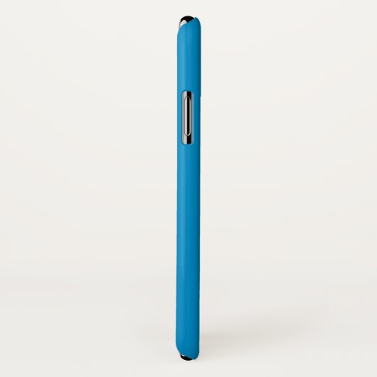 OLYMPIC BLUE Solid Background iPhone X Hoesje (Achterkant / rechts)