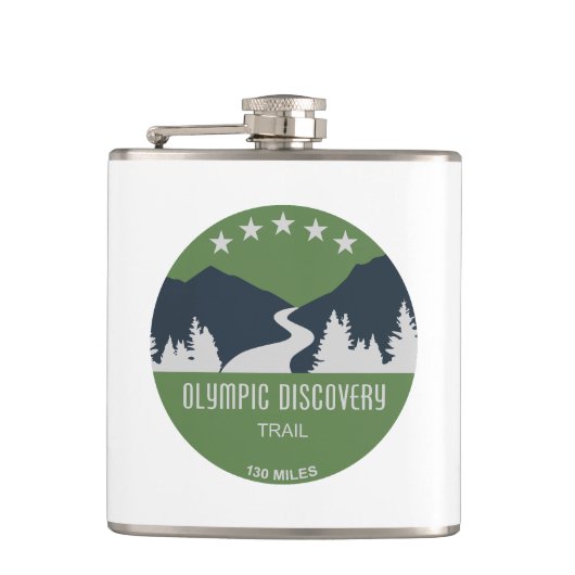 Olympic Discovery Trail staat in de Amerikaanse st Heupfles (Voorkant)
