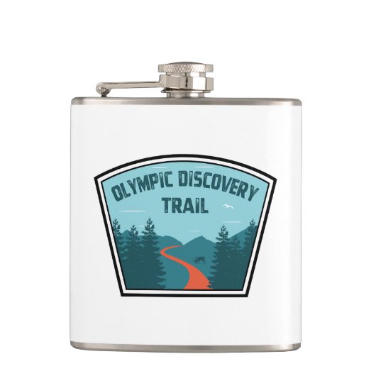 Olympic Discovery Trail staat in de Amerikaanse st Heupfles (Voorkant)