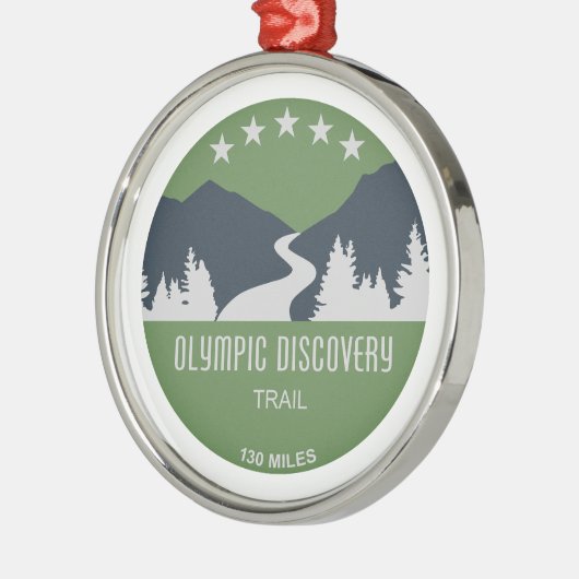 Olympic Discovery Trail staat in de Amerikaanse st Metalen Ornament (Links)