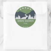 Olympic Discovery Trail staat in de Amerikaanse st Ronde Sticker (Tas)