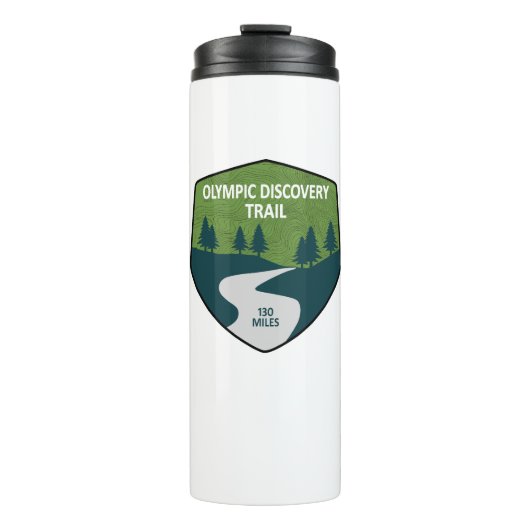 Olympic Discovery Trail staat in de Amerikaanse st Thermosbeker (Voorkant)