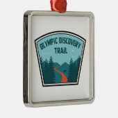 Olympic Discovery Trail Washington State Metalen Ornament (Rechts)