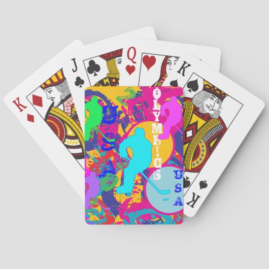 OLYMPIC HOCKEY POKERKAARTEN (Achterkant)