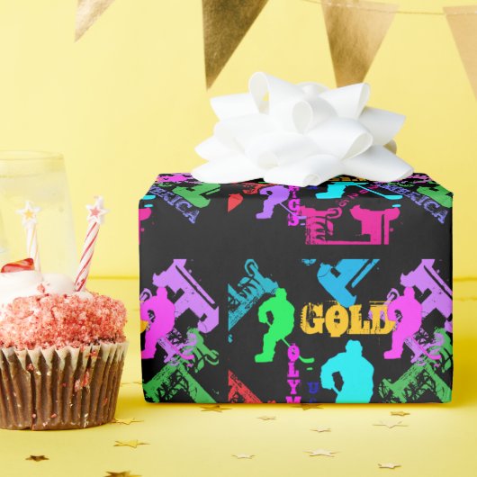 OLYMPIC HOCKEY PRINTED BACKPACK CADEAUPAPIER (Verjaardagsfeest)