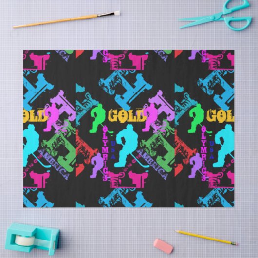 OLYMPIC HOCKEY PRINTED BACKPACK TISSUEPAPIER (Craft)
