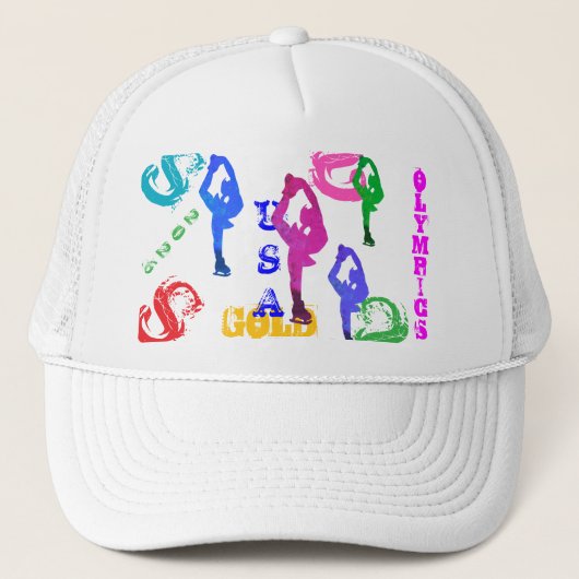 OLYMPIC ICE SKATING TRUCKER PET (Voorkant)